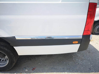 Door moldings (10 pcs, stainless steel) (ExtraLong) for Mercedes Sprinter W907/W910 2018↗ - Reelken Auto