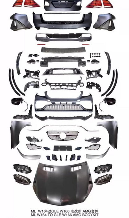 Facelift Kit to GLE63 AMG for Mercedes ML W164 2005-2011 - image 6