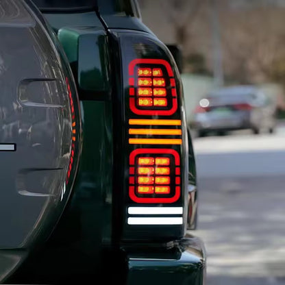 Smoke Black LED Tail Lights (2004-2008, 2 pcs) for Nissan Patrol Y61 1997-2011 - image 2