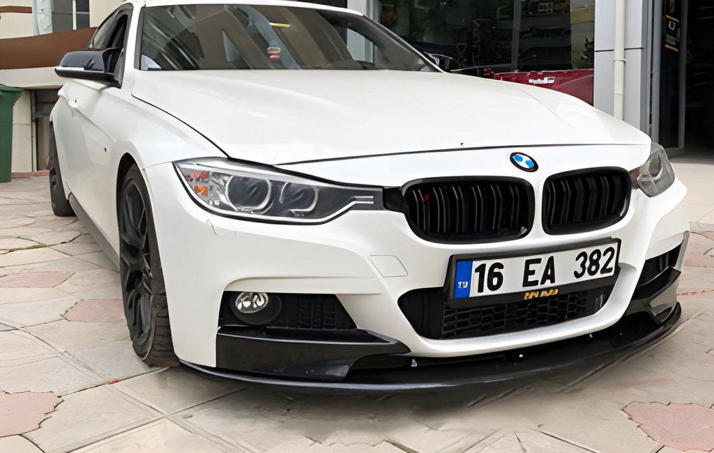 Front Bumper Lip DPT (for M-Performance, Gloss Black) for BMW 3 Series F30/F31 2012-2019 - image 1