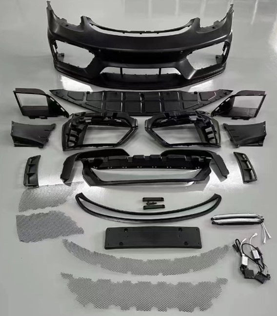 Front bumper assembly (982 GT4 style) for Porsche Boxster/Cayman 981 2013-2016 - image 2