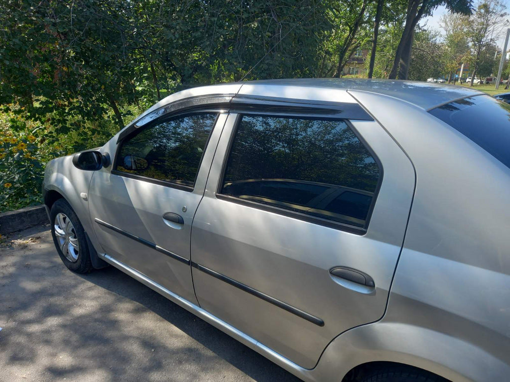Window Deflectors (4 pcs, Sunplex Sport) for Renault Logan I 2008-2013 - image 5