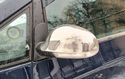 Covers for mirrors 2004-2010 (2 PCs, stainless steel) for Volkswagen Sharan 1995-2010 - image 1