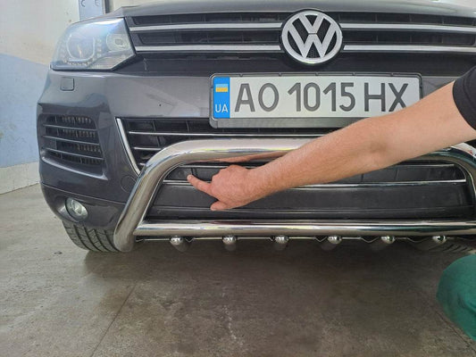 Kangaroo cage WT003 (stainless steel) for Volkswagen Touareg 2010-2018 - Reelken Auto