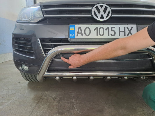 Bull Bar WT003 (Stainless Steel) for Volkswagen Touareg 2010-2018 - image 1