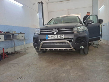 Kangaroo cage WT003 (stainless steel) for Volkswagen Touareg 2010-2018 - Reelken Auto