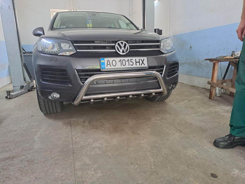 Kangaroo cage WT003 (stainless steel) for Volkswagen Touareg 2010-2018 - Reelken Auto