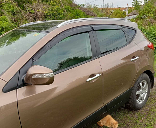 Window Deflectors (4 pcs, Sunplex Sport) for Hyundai IX-35 2010-2015 - image 1