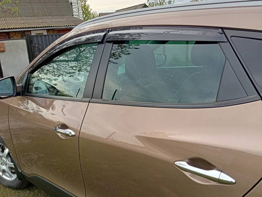 Window Deflectors (4 pcs, Sunplex Sport) for Hyundai IX-35 2010-2015 - image 2