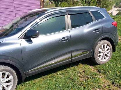Window Deflectors (4 pcs, Sunplex Sport) for Renault Kadjar 2015-2022 - image 2