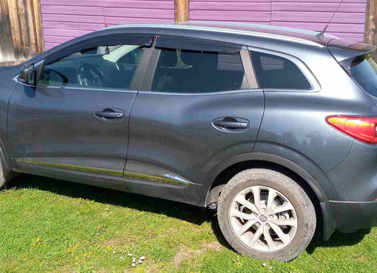 Window Deflectors (4 pcs, Sunplex Sport) for Renault Kadjar 2015-2022 - image 1