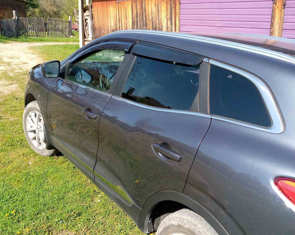 Window Deflectors (4 pcs, Sunplex Sport) for Renault Kadjar 2015-2022 - image 3