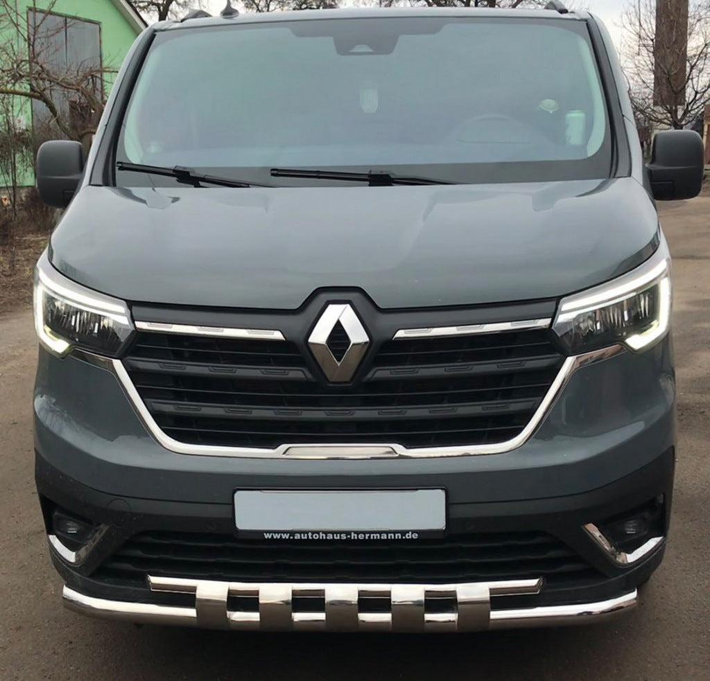 Front Bar Shark ST015 (2021+, Stainless Steel) for Renault Trafic 2015- - image 1