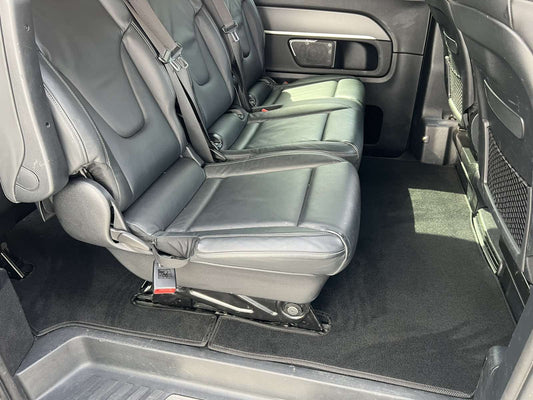 Premium V-class textile mats, ExtraLong 2 side (Only self-delivery, full interior, Black) for Mercedes Vito / V-class W447 2014↗ year - image 2
