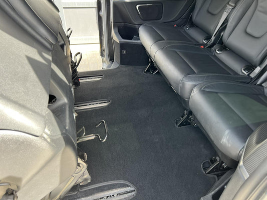 Classic V-class textile mats, ExtraLong 2 side (Only self-delivery, full interior, Black) for Mercedes Vito / V-class W447 2014↗ year - image 2