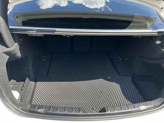 Trunk mat (for F30, All-wheel drive, Black) for BMW 3 series F-30/31/34 2012-2019 - image 1