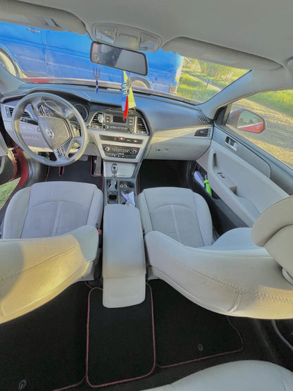 Premium textile mats (SD, Black) for Hyundai Sonata LF 2014-2019 - image 6