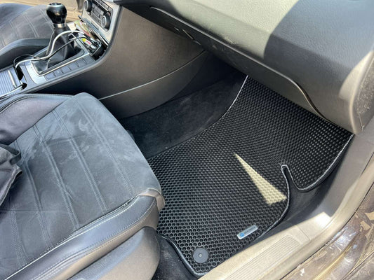 EVA Floor Mats (Honeycomb, Black) for Volkswagen Passat СС 2008-2017 - image 2