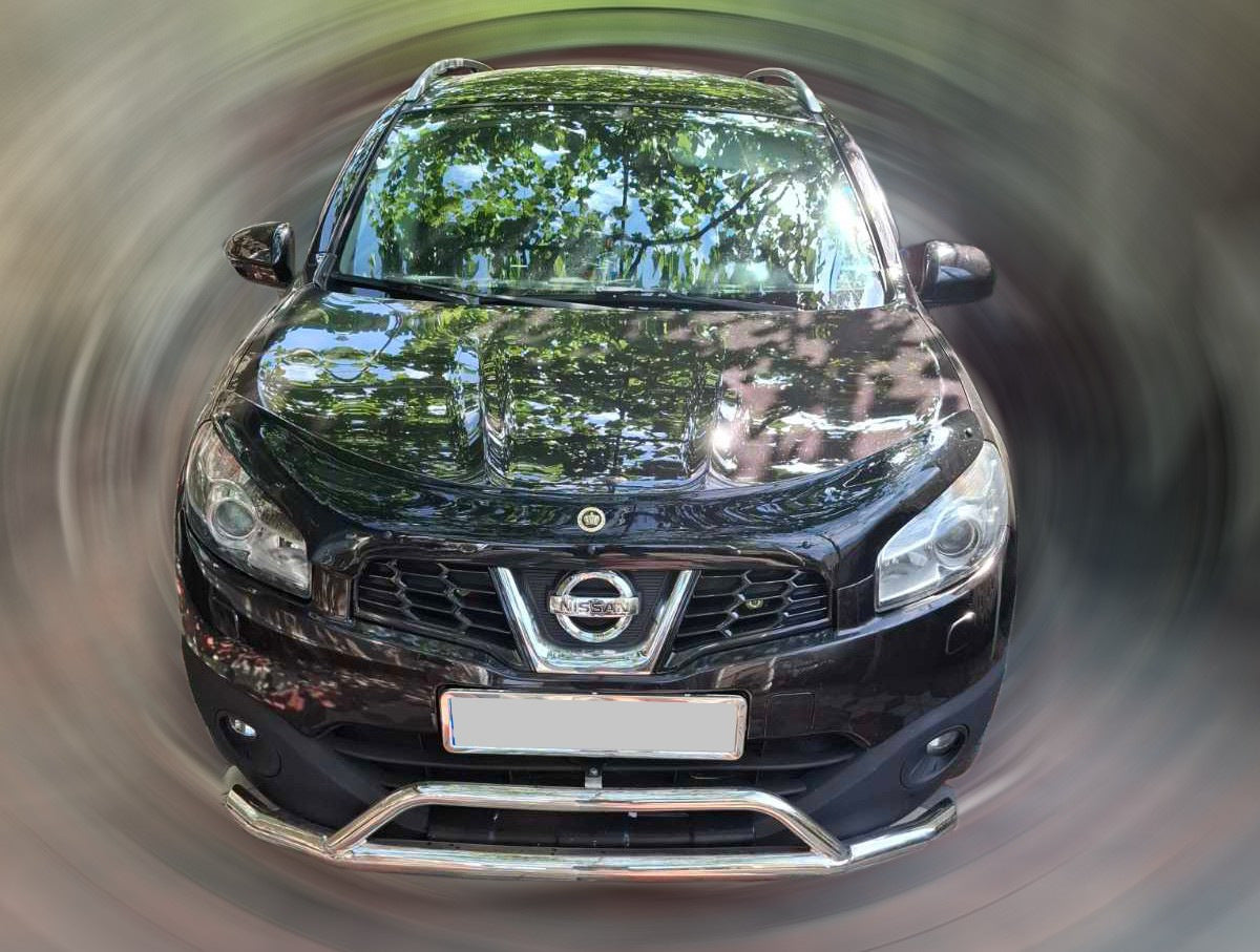 Front bumper guard (stainless steel) for Nissan Qashqai 2010-2014 - image 1