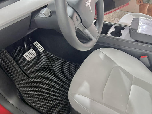 EVA Floor Mats (5-Seater, Black) for Tesla Model Y 2020- - image 1