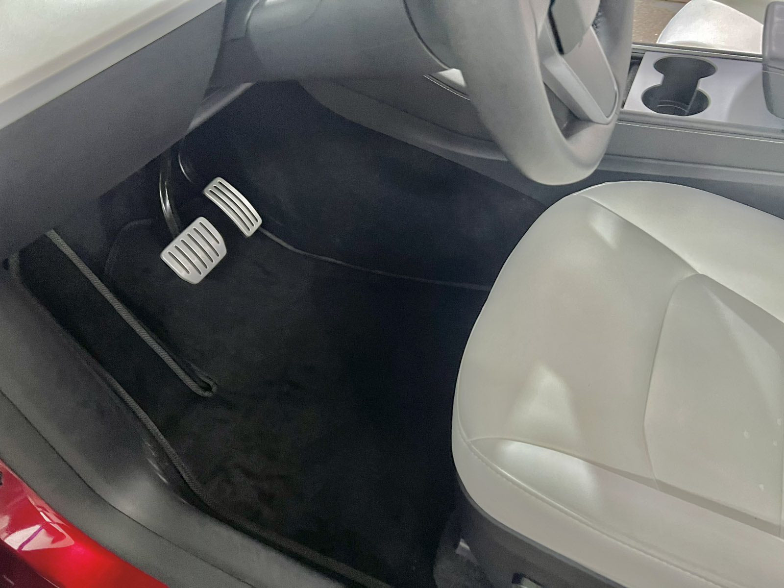 Textile Floor Mats Premium (2020-2024, Black) for Tesla Model Y 2020- - image 1