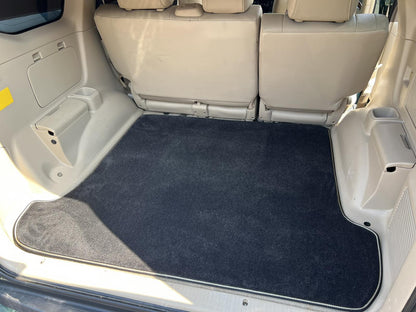 Premium Textile Trunk Mat Black (5 or 7 Seats) for Toyota Land Cruiser Prado 120 2002-2009 - image 1