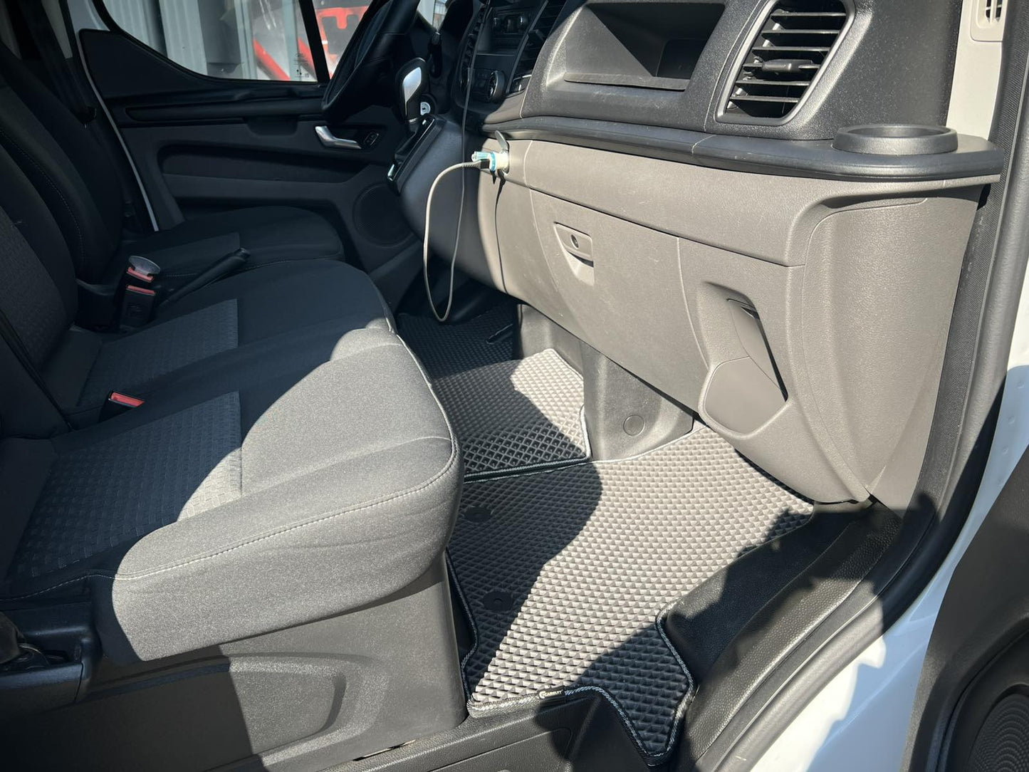EVA Floor Mats (Front, Gray) for Ford Custom 2013-2022 - image 5