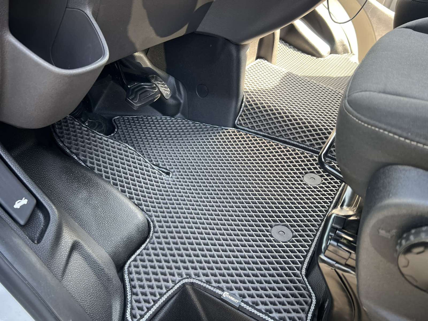 EVA Floor Mats (Front, Gray) for Ford Custom 2013-2022 - image 1