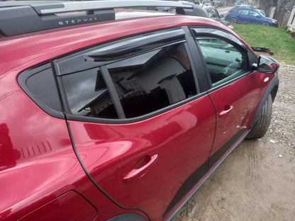 Window Deflectors (4 pcs, Sunplex Sport) for Dacia Sandero 2021- - image 1