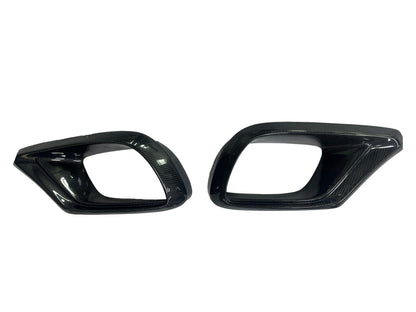 Carbon Inserts Front Bumper (for AMG 2018-2021) for Mercedes S-сlass W222 2013-2020 - image 2