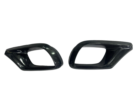 Carbon Inserts Front Bumper (for AMG 2018-2021) for Mercedes S-сlass W222 2013-2020 - image 2