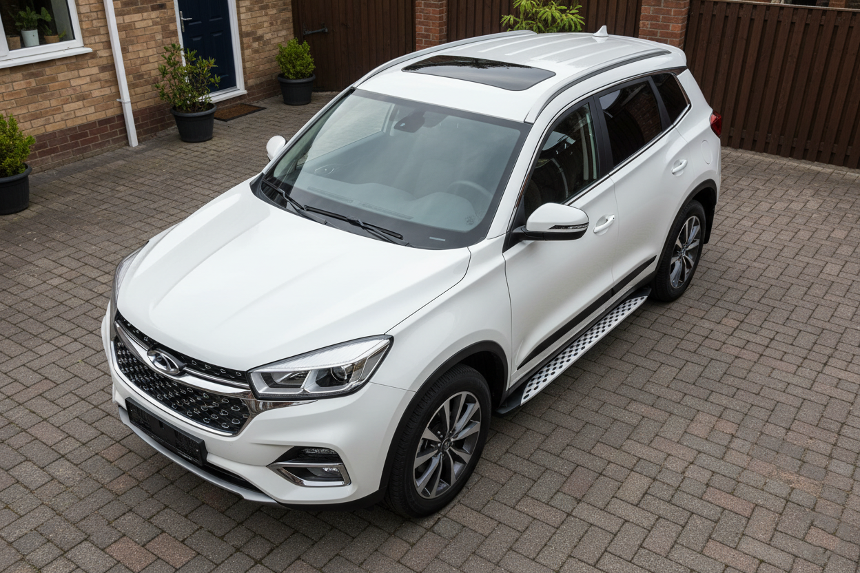 Side Steps Shining (2 pcs, Aluminum) for Chery Tiggo 8 2017- - image 1